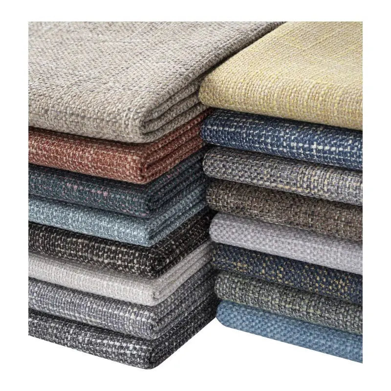 tissu canapé lin polyester résistant bricolage couture sofa pillowcase tablecloth moderne rustique gris beige