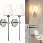 lampe murale moderne or blanc rechargeable abat jour led minimaliste chambre salon entrée