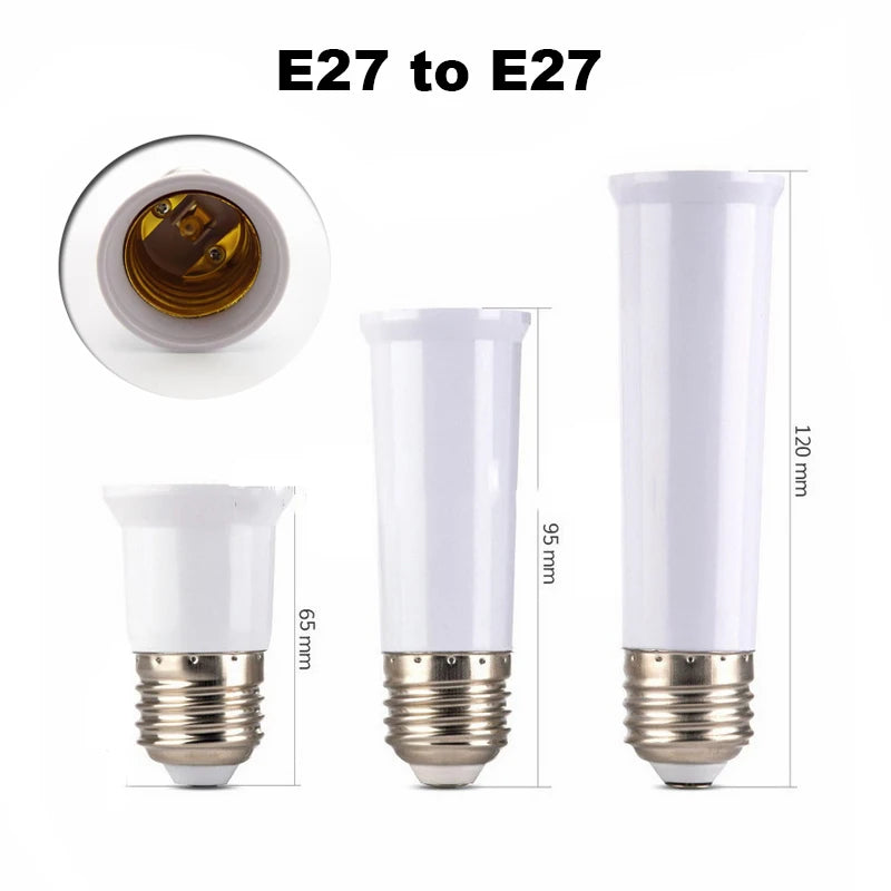 adaptateur culot e27 blanc moderne mat métal certification ccc extension lampe