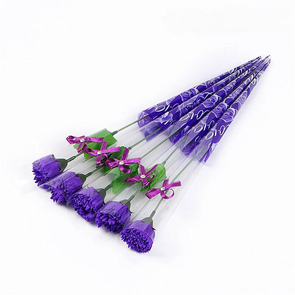 bouquet fleurs artificielles rose mariage décoration intérieure moderne élégante anniversaire cadeau fête transparent ruban