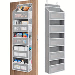 organisateur mural gris moderne 10 compartiments étages clips suspension chambre bain