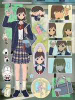 sticker dessin animé motif scolaire chat quotidien opaque manuel décoration papier variété couleurs