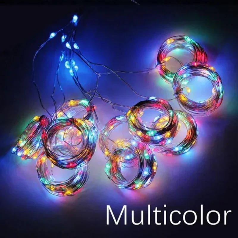 guirlande lumineuse led blanc chaud étoiles moderne 3m 100led modes usb alimentation
