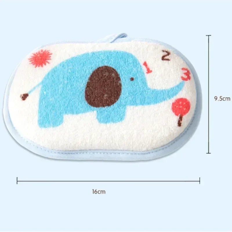 gant bain enfant dessins animaux cordon ajustable blanc bleu rose jaune