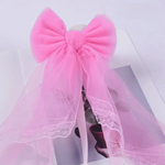 attaches rideau tulle dentelle bow décoratif romantique shabby chic blanc rose vif rouge vert