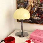lampe table moderne verre blanc rose interrupteur tactile certifications cem rohs fcc