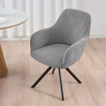 housse chaise moderne rayées gris clair élastique maison restaurantversible