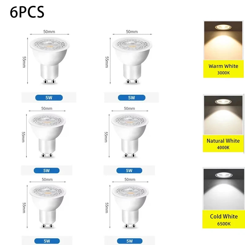 ampoule led projecteur 6500k 2700k grille led neutre blanc moderne