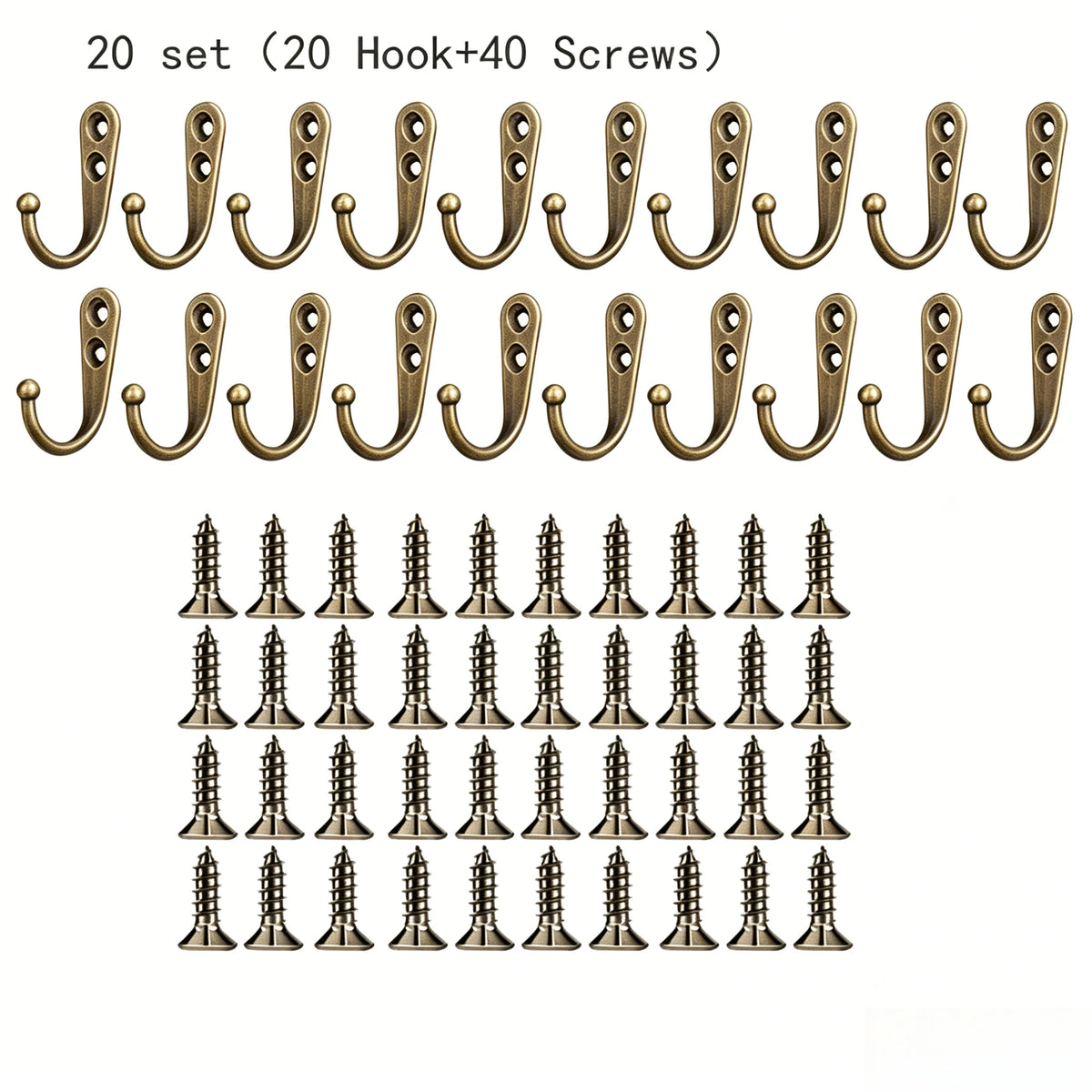 crochets muraux robustes acier inoxydable bronze noir blanc utilisation multiple moderne minimaliste vis fixations