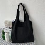 sac main polyestert fermeture éclair femme solide décontracté poche avant blanc noir vert rouge