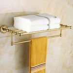 accessoires salle bain doré classique porte serviettes porte savon fixations vis