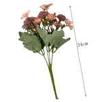 bouquets fleurs artificielles soie blanc rose jaune rouge intérieur mariage deco chambre