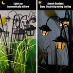 lampions solaires extérieurs noirs led modernes jardin facile certifiés ip65 abs