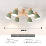 lampe suspendue conique bois blanc moderne scandinave ampoules e27 ajustable suction chambre salonhôtel restaurant