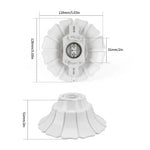 supports lampe blanc plissé moderne E26 E27 certification ROHS UL LVD CEM ABS