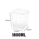 boîtes conservation alimentaires transparentes modernes réutilisables conteneurs rangement réfrigérateur congélation 1800ml 720ml