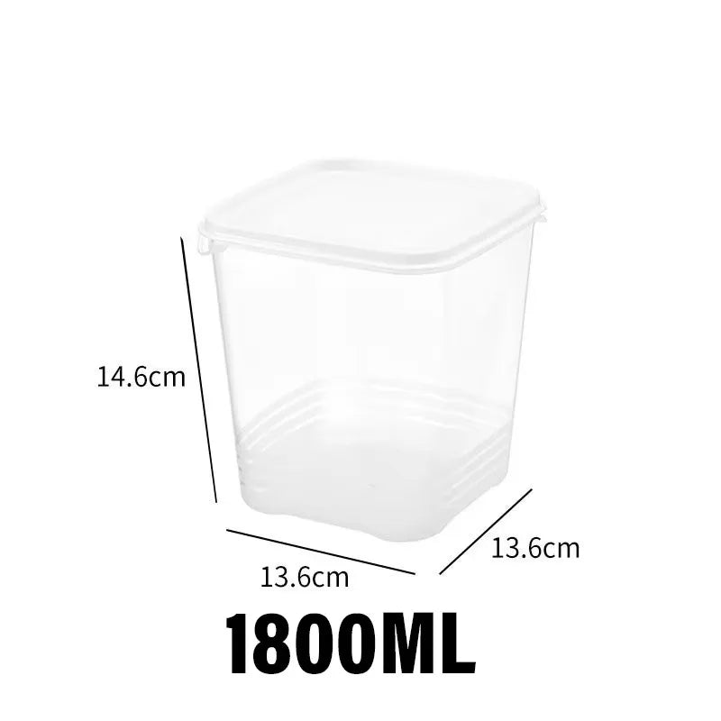 boîtes conservation alimentaires transparentes modernes réutilisables conteneurs rangement réfrigérateur congélation 1800ml 720ml