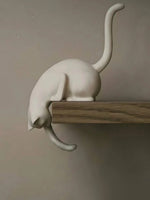 lampe suspendue chat moderne plastique noir blanche texture mat bougie
