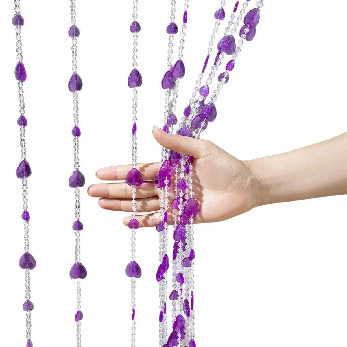 rideau violet blanc boho chic opacité texturé crochets métalliques 100cmx200cm