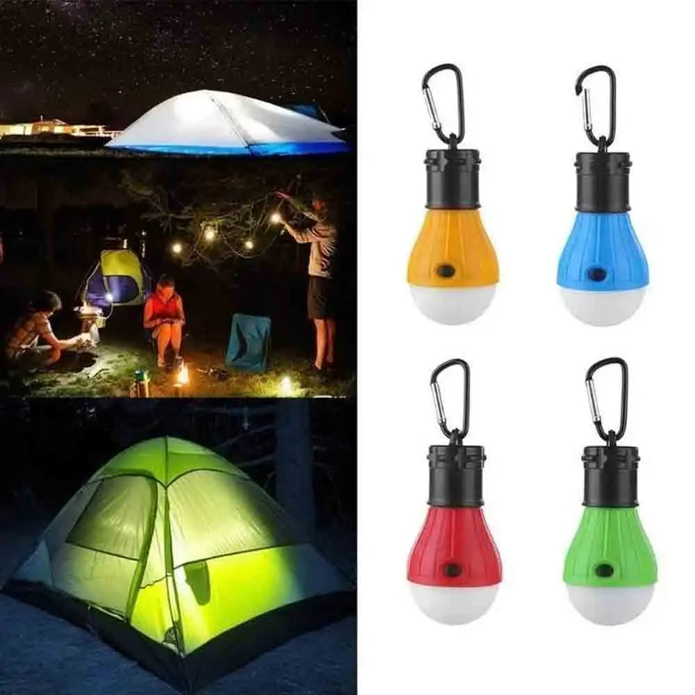 lampe camping portable extérieure crochet lumineuse randonnée voyage parc urgence bleue rouge verte moderne