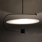 lampe suspendue moderne acrylique noir blanc minimaliste salon étude chambre principal
