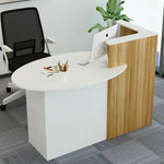 petit d'appoint moderne bois blanc salon travail compact