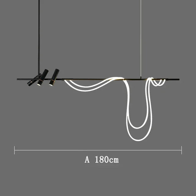 lampe suspendue moderne blanc noir sphère transparente led câble ondulé minimaliste fournie
