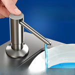 distributeur savon liquide argenté moderne tuyau flexible 120cm ouverture 25 40mm
