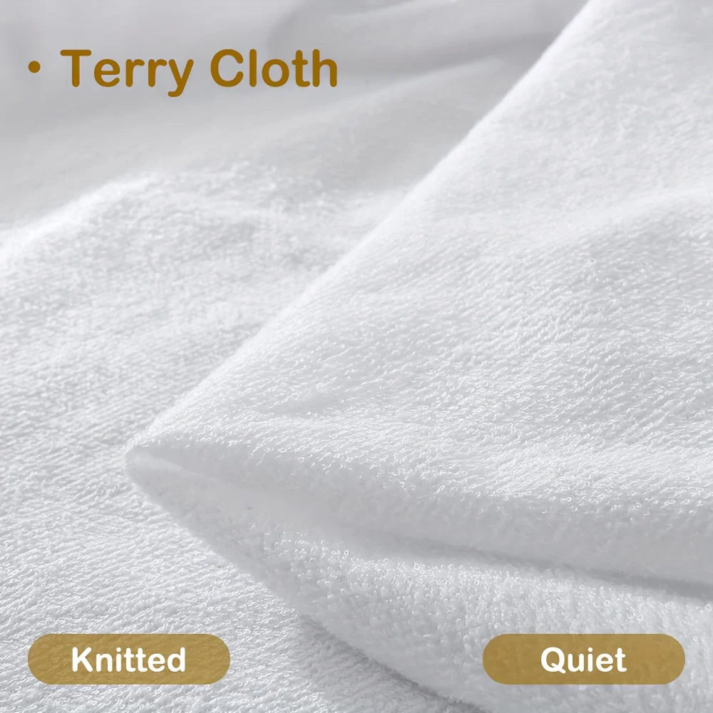 housses matelas blanc terry cloth imperméable anti acariens breathable moderne 100x200cm 140x200cm