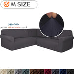 couvre canapé angle bleu marine uni moderne lavable machine 97cm 110cm