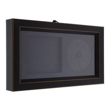 cadre photo noir or texture mat classique cd signés décoration murale adhésif