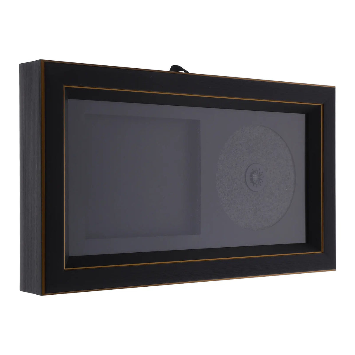 cadre photo noir or texture mat classique cd signés décoration murale adhésif
