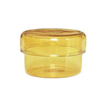 boîtes rangement verre transparentes modernes couleurs vert orange jaune rose clips papier respectueux environnement