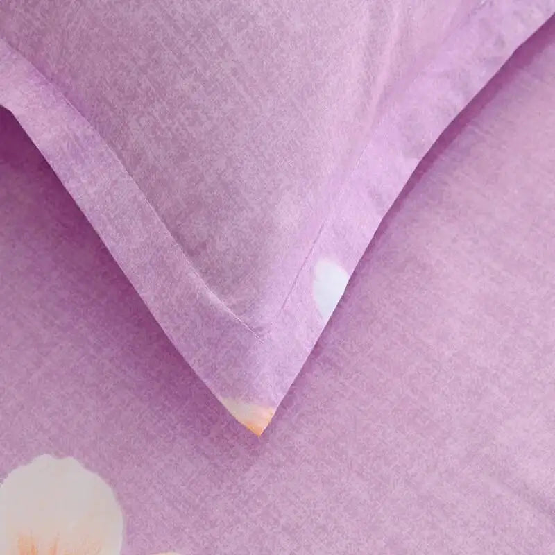 taies d'oreiller fleur bleu violet moderne non toxique polyester respectueux environnement