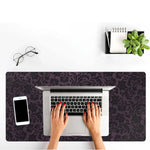 tapis souris jeu floral violet foncé noir antidérapant caoutchouc polyester élégant classique adhésif