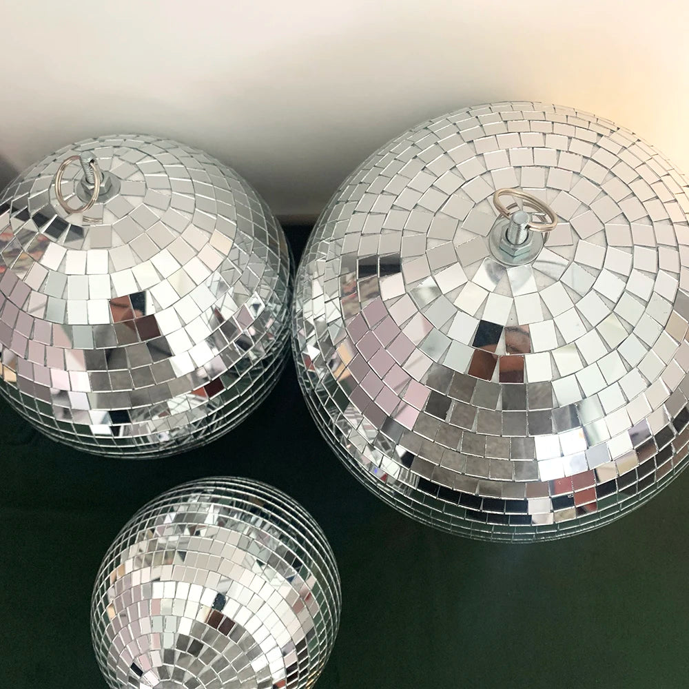 Boule disco miroir de décoration intérieure pour fêtes et événements