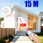 lumière solaire extérieure sensoriel moderne 18 lumières ip65 led noir contemporain
