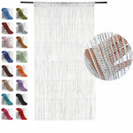 rideaux franges transparents argenté doré blanc glamour français européen chambre maison
