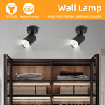 spot lumineux led gu10 noir blanc change couleur moderne interrupteur poussoir amovible