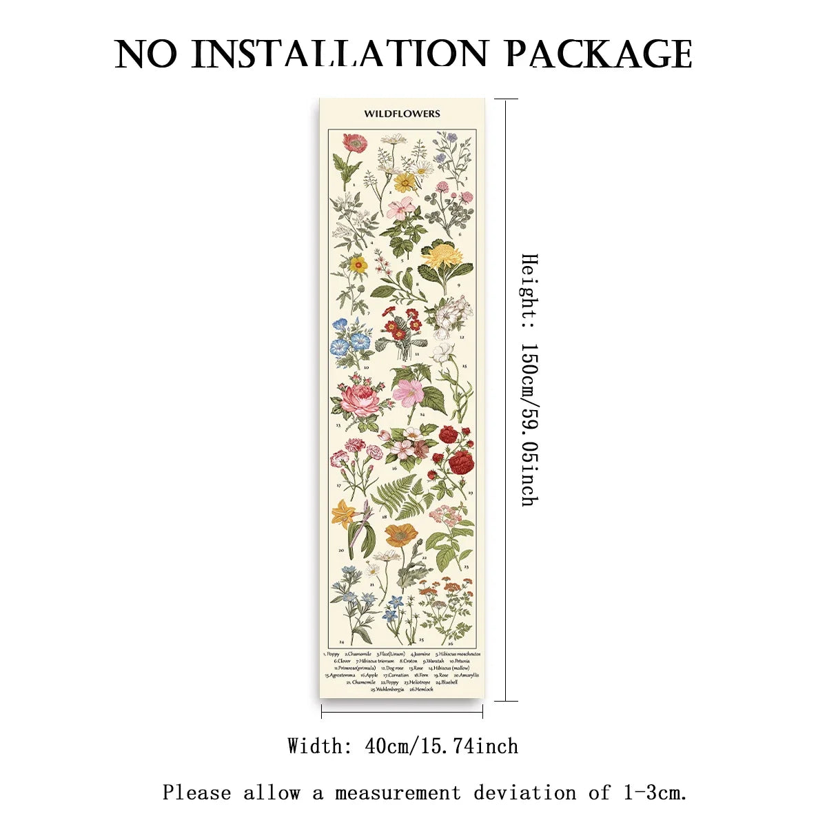 tapisserie vintage fleurs sauvages motif champignons multicolore deco murale salon entrée polyester rectangle