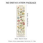 tapisserie vintage fleurs sauvages motif champignons multicolore deco murale salon entrée polyester rectangle