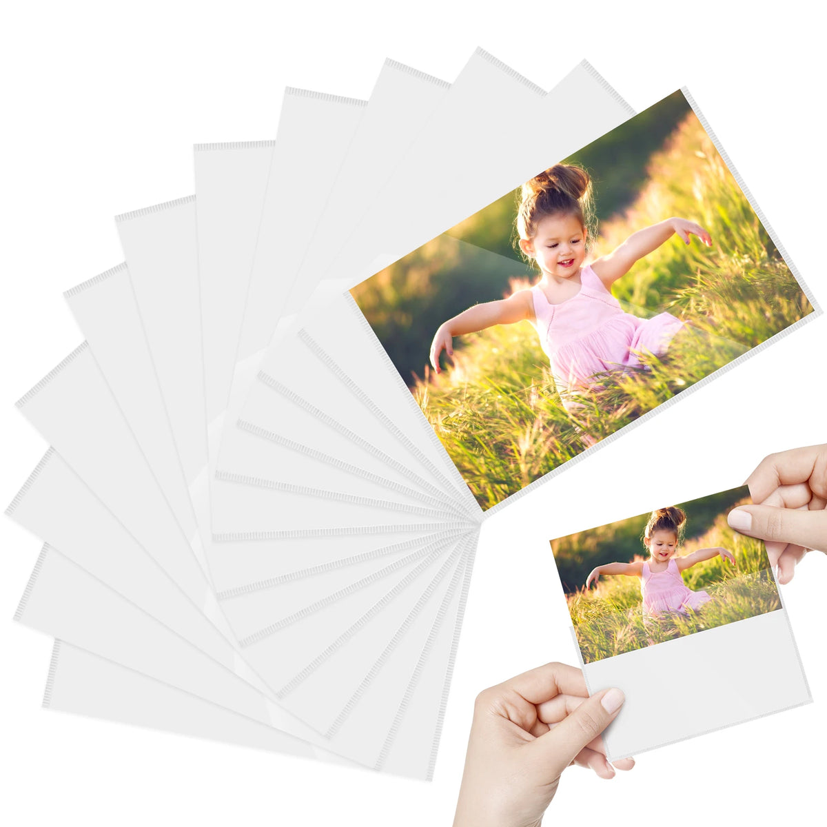 cadres photo magnétiques blancs transparents modernes 4x6 pouces réfrigérateur 12 24 pièces