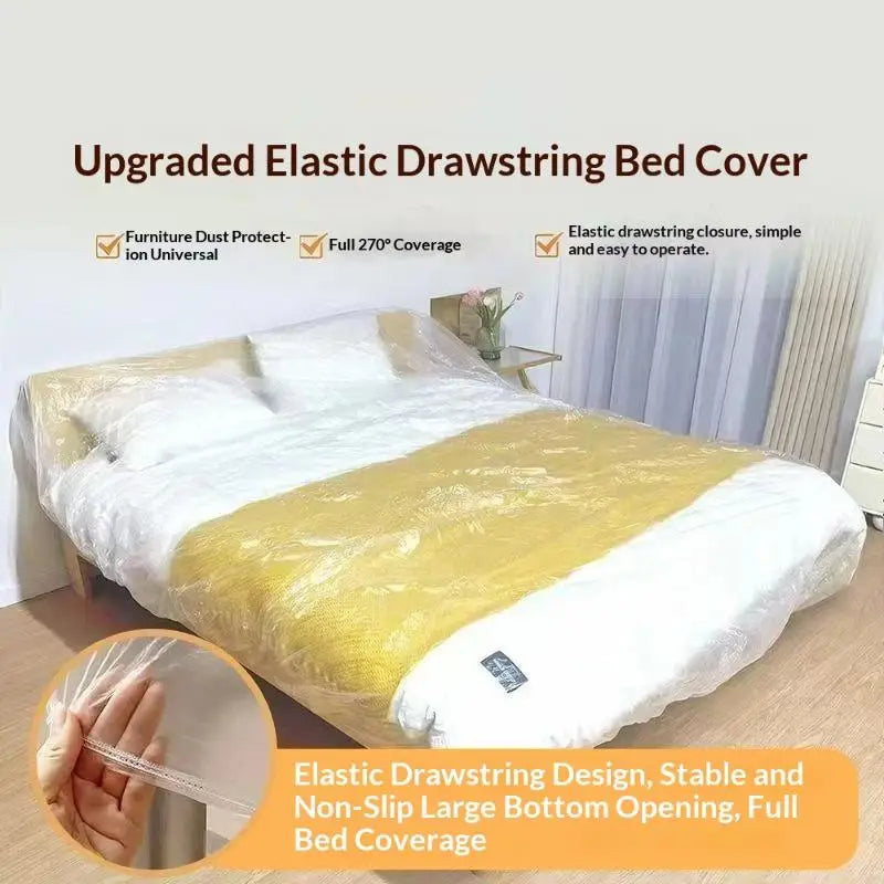 housses protection meubles jetables transparentes imperméables renovation peinture maison 20 pieces simple fonctionnel