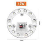 lampe led circulaire diodes adhésif moderne technologique blanc plafonnier facile chambre salon