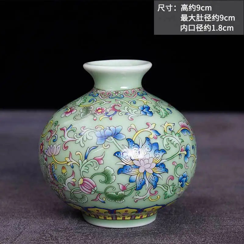 Vase en céramique coloré vintage – pot décoratif fleurs séchées