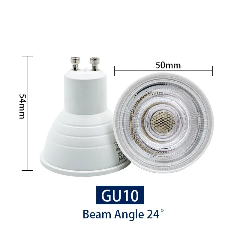 Ampoule LED E14 E27 GU10 MR16 6W 250 lumens blanc moderne 25000h opacité chambre