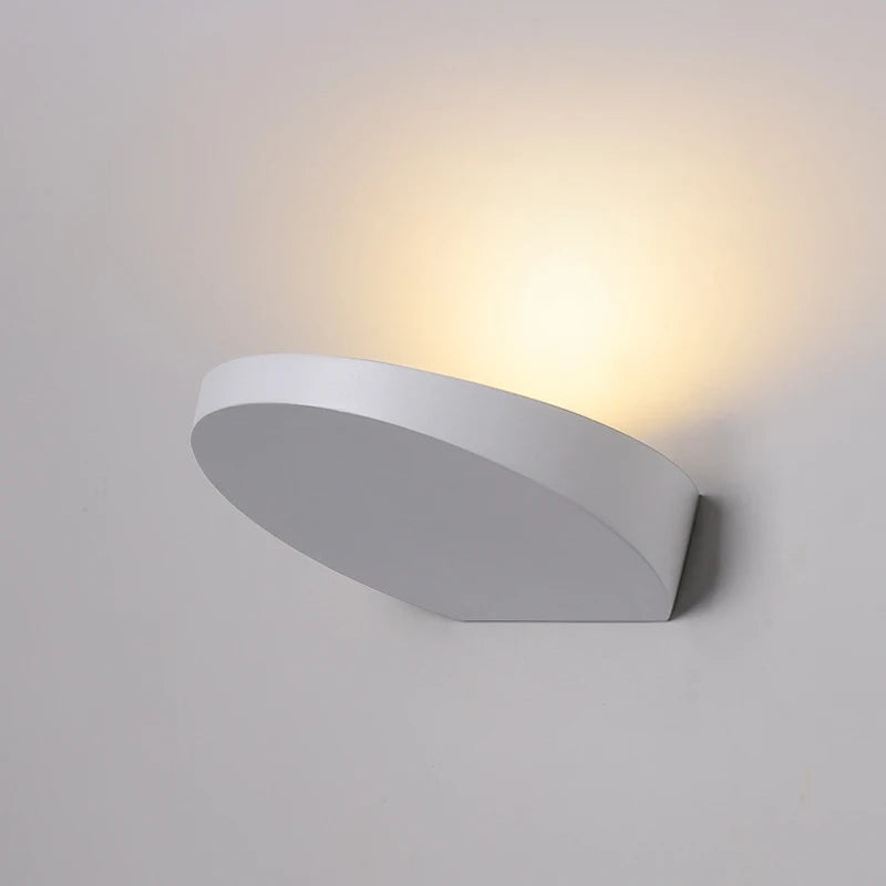 applique murale led moderne blanc noir éclairage chambre salon entrée minimaliste fixée mur