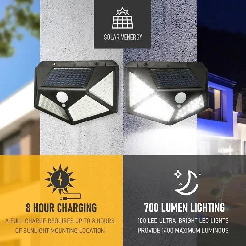 lampes solaires led détecteur mouvement moderne lot 10 noir blanc
