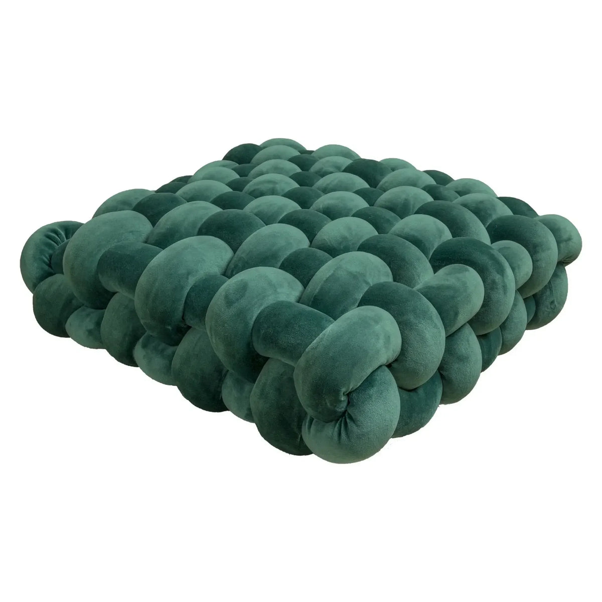 coussin mousse mémoire forme anti décubitus polyester coton rectangulaire blanc motif boules moderne adhesive