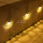 lumière solaire murale moderne perforée ip65 led noir blanc minimaliste